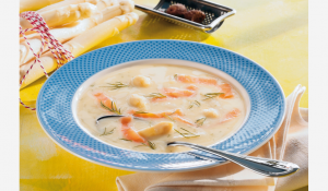 картофельный суп со спаржей